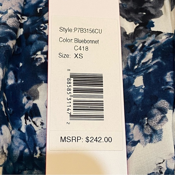 Parker NWT Floral Print Off the Shoulder Blouse Size XS - Picture 7 of 8